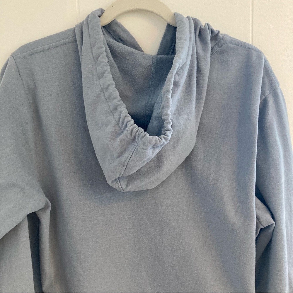 Disney Blue Logo Hoodie Sweatshirt Women’s Size Medium Lightweight Soft - Picture 5 of 7